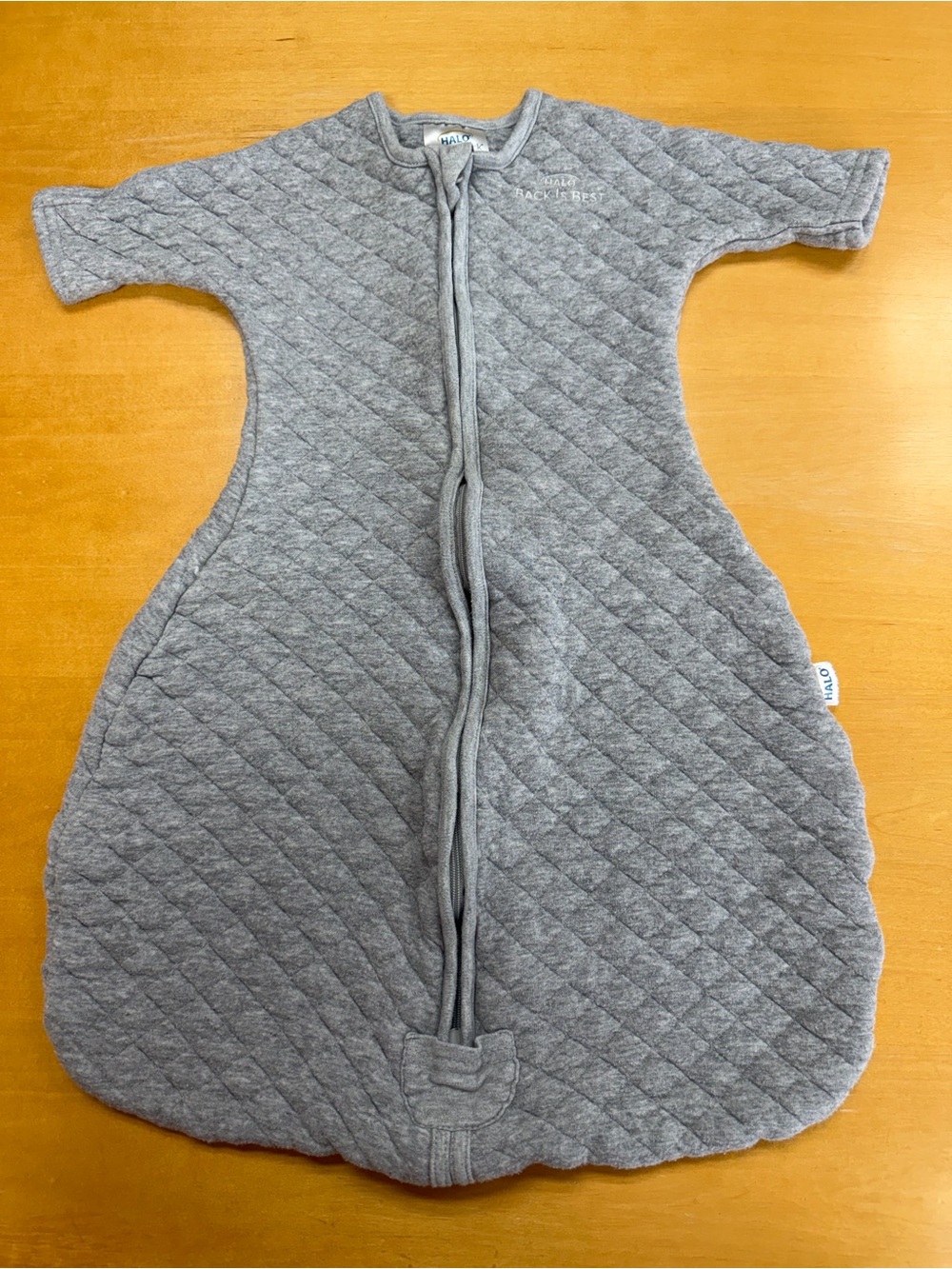 Halo Gray Quilted Wearable Blanket Sleep Sack